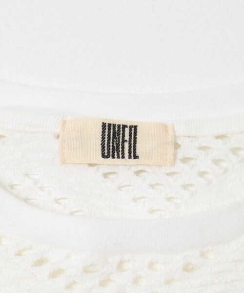 かぐれ(カグレ)の「unfil PATTERN MESH RUFFLED T-SHIRTS(Tシャツ/カットソー・レディース・OFF WHITE/BLACK・1)」の20枚目の写真