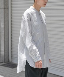 FORK&SPOON | FORK&SPOON　バンドカラーダブルクロスシャツ(シャツ/ブラウス)