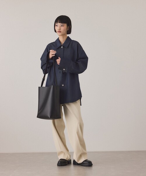 ADAM ET ROPE'(アダムエロペ)の「ワンハンドルバッグ(ショルダーバッグ・レディース・ブラック/ベージュ系・F)」の11枚目の写真