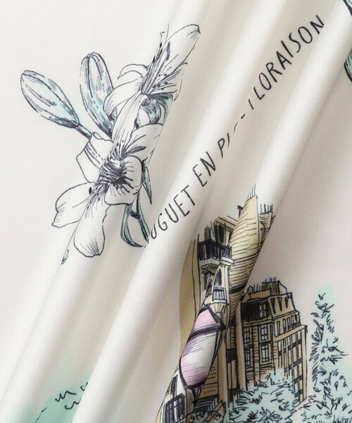 ROPE' PICNIC（ロペピクニック）の「シティーパターンスカーフ 90cm（バンダナ/スカーフ・レディース・ベージュ/サックス/オレンジ系・F）」の7枚目の写真