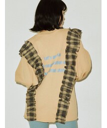 jouetie | リメイクチェックチュニック(Tシャツ/カットソー)