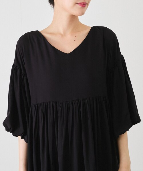 Jayro（ジャイロ）の「バルーンスリーブワンピース（ワンピース・レディース・ブラック/ブラウン系・F）」の22枚目の写真