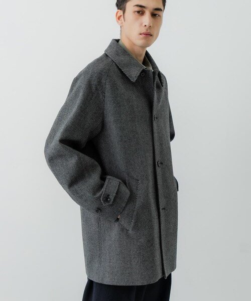 URBAN RESEARCH(アーバンリサーチ)の「WINDPROOF TWEED HALF COAT(テーラードジャケット・メンズ・BROWN/CHARCOAL・M/L)」の7枚目の写真