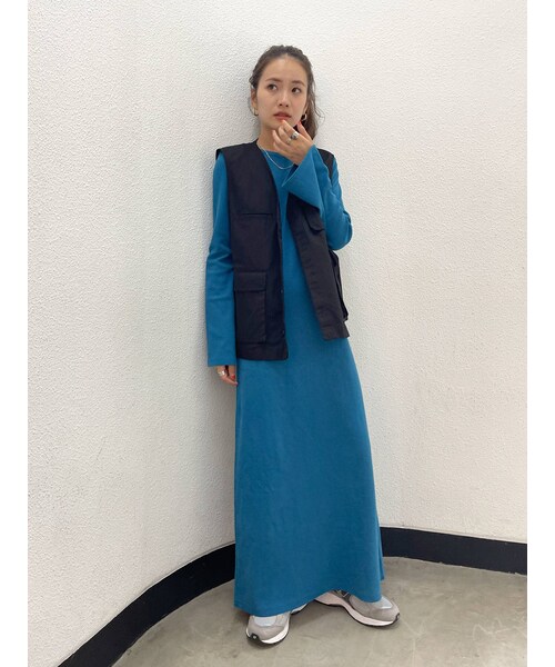 Ungrid（アングリッド）の「フレアスリーブテレコフィットワンピース（ワンピース・レディース・ライトグレー/ブラック/ボルドー/ブルー・F）」の18枚目の写真