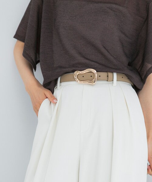 URBAN RESEARCH ROSSO（アーバンリサーチロッソ）の「LE VERNIS　POIRE BELT（ベルト・レディース・ブラック/ブラウン/モカ・-）」の12枚目の写真