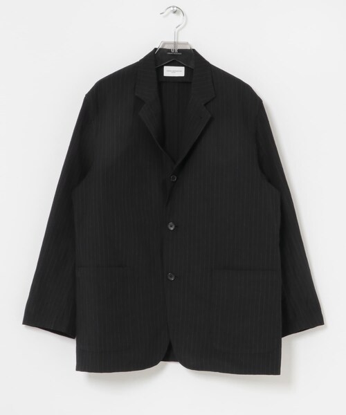 URBAN RESEARCH（アーバンリサーチ）の「new basic　WOOL LINEN SINGLE SHIRTS JACKET（テーラードジャケット・メンズ・BK STRIPE/BLACK・M/L/XL）」の8枚目の写真