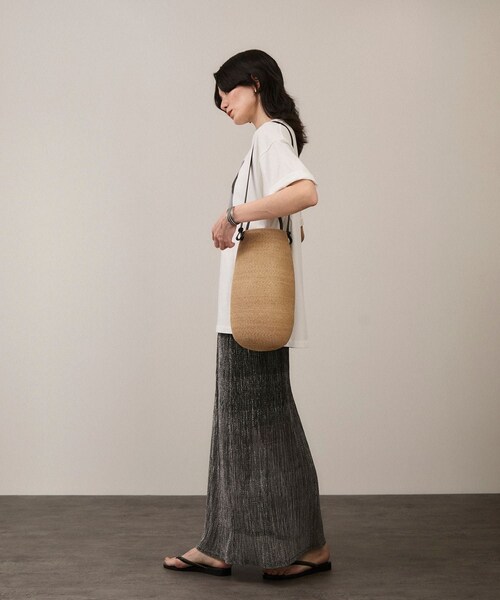 ADAM ET ROPE'（アダムエロペ）の「【KAMARO'AN（カマロアン）】Gourd Bucket Bag（ショルダーバッグ・レディース・ベージュ系・F）」の9枚目の写真