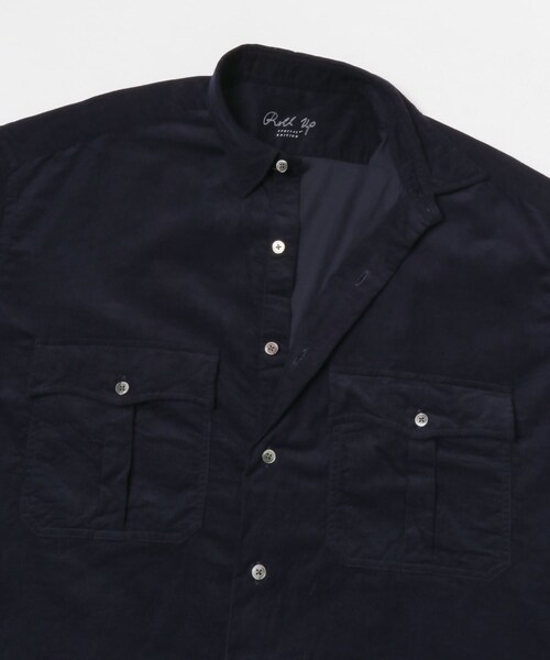 URBAN RESEARCH（アーバンリサーチ）の「PORTER CLASSIC　R-UP ORGANIC CRDRY SHIRT（シャツ/ブラウス・メンズ・NAVY・L/XL/XXL）」の8枚目の写真