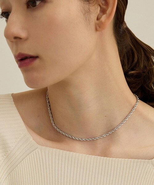 ROPE'（ロペ）の「ロープチェーンショートネックレス（ネックレス・レディース・ゴールド/シルバー・F）」の10枚目の写真
