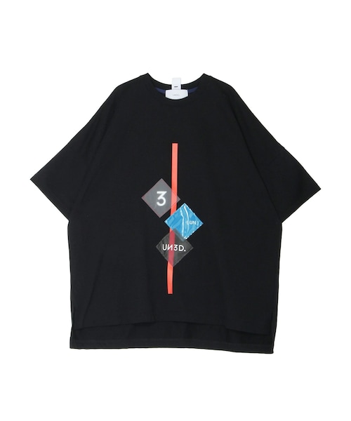 UN3D.(アンスリード)の「SQUARE FILM PRINT T SHIRT(Tシャツ/カットソー・レディース・ホワイト/ブラック・F)」の4枚目の写真