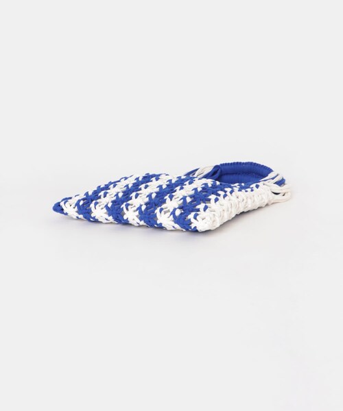THE GOODLAND MARKET（ザグッドランドマーケット）の「PROJECT 1000　MACRAME NET（ハンドバッグ・レディース・ylw×kha/blu×ivory/pk×grn/red × sax・One）」の13枚目の写真