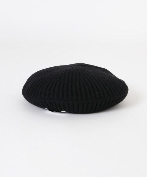 URBAN RESEARCH（アーバンリサーチ）の「GANNI　Structured Rib Beret（ハンチング/ベレー帽・レディース・Black・-）」の3枚目の写真