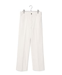 シルク混リアクティブデニムセンタープレスパンツ