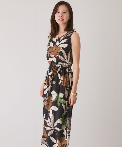 Jayro（ジャイロ）の「アソート柄シャーリングワンピース（ワンピース・レディース・ブラック系/グリーン/ネイビー系・38）」の13枚目の写真