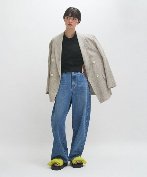 ADAM ET ROPE'(アダムエロペ)の「【撥水】ノットデザインボリュームサンダル(サンダル・レディース・ブラック/キミドリ・36.0/37.0/38.0)」の8枚目の写真