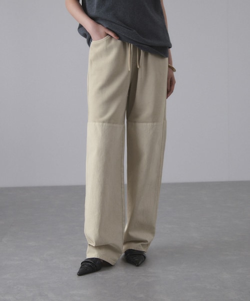 ADAM ET ROPE'(アダムエロペ)の「【AMOMENTO for ADAM ET ROPE'】別注DRAWSTRING DENIM PANTS(その他パンツ・レディース・ブラック/チャコール/ベージュ/ブルー系・S)」の11枚目の写真