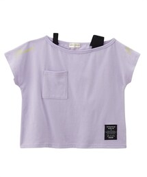 nissen | ビッグシルエットアシメ肩紐半袖Tシャツ(Tシャツ/カットソー)