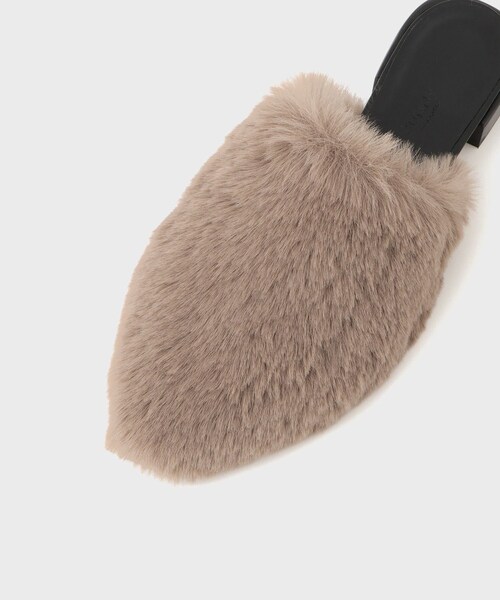 ROPE'(ロペ)の「【PELLICO SUNNY(ペリーコサニー)】FUR MULE|フラットシューズ(その他シューズ・レディース・ブラック/ライトグレー・36/37/38)」の17枚目の写真