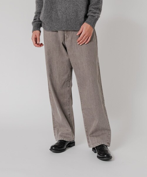 URBAN RESEARCH(アーバンリサーチ)の「11.8oz COL/DENIM WIDE PANTS(デニムパンツ・メンズ・MOCHA/BLEACH・M/L)」の7枚目の写真