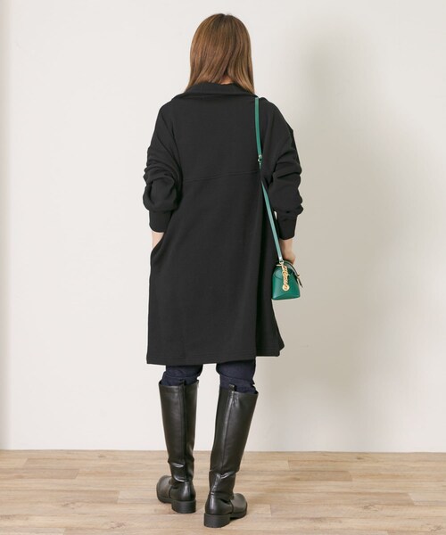 URBAN RESEARCH Sonny Label（アーバンリサーチサニーレーベル）の「ハーフジップスウェットチュニック（チュニック・レディース・オレンジ/グレー/ブラック・FREE）」の12枚目の写真