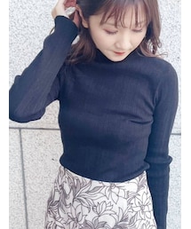 MERCURYDUO | ランダムリブタートルニット(ニット/セーター)