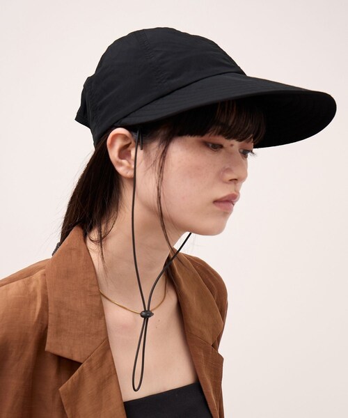 ADAM ET ROPE'(アダムエロペ)の「【Speedo×ADAM ET ROPE'】SUN CAP(キャップ・レディース・ブラック/オフホワイト/オリーブ・F)」の5枚目の写真
