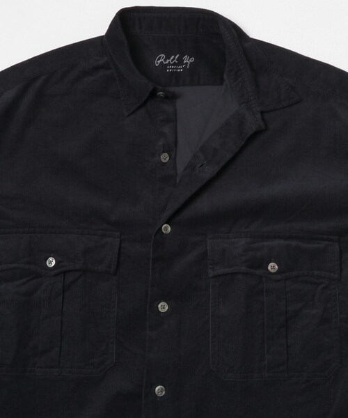 URBAN RESEARCH（アーバンリサーチ）の「PORTER CLASSIC　R-UP ORGANIC CRDRY SHIRT（シャツ/ブラウス・メンズ・BLACK・L/XL/XXL）」の8枚目の写真