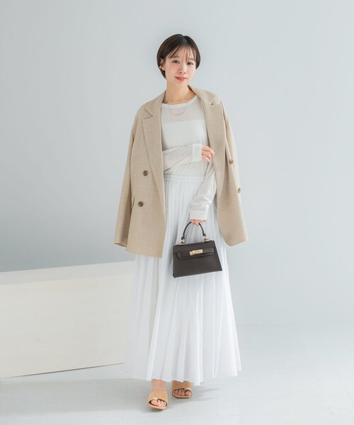 URBAN RESEARCH ROSSO（アーバンリサーチロッソ）の「コットンボリュームマキシスカート（スカート・レディース・WHITE/L/PURPLE/BLACK・Free）」の8枚目の写真