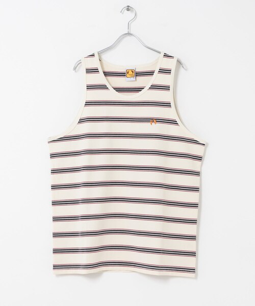 URBAN RESEARCH Sonny Label（アーバンリサーチサニーレーベル）の「HANG TEN　LA HOJJA BORDER TANK（タンクトップ・メンズ・OFF/BRWON・M/L）」の6枚目の写真