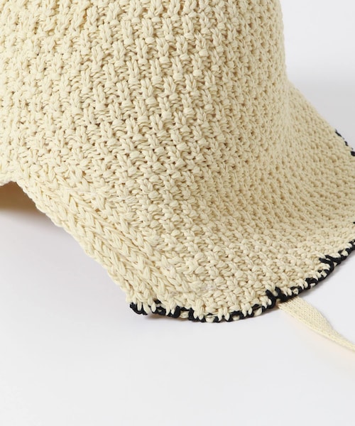 SENSE OF PLACE by URBAN RESEARCH（センスオブプレイスバイアーバンリサーチ）の「ボンネットベルハット（ハット・レディース・IVORY/BLACK・one）」の12枚目の写真
