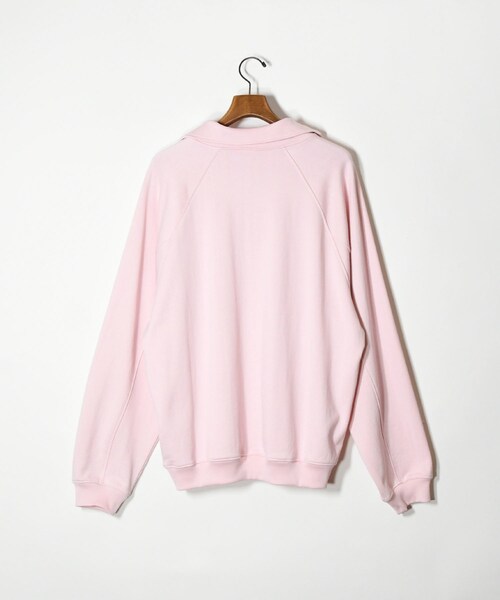 ADAM ET ROPE'（アダムエロペ）の「【KAPTAIN SUNSHINE】Sea Island Cotton Sweat Halfzip Pullover（スウェット・メンズ・グリーン/ピンク・36/38）」の6枚目の写真
