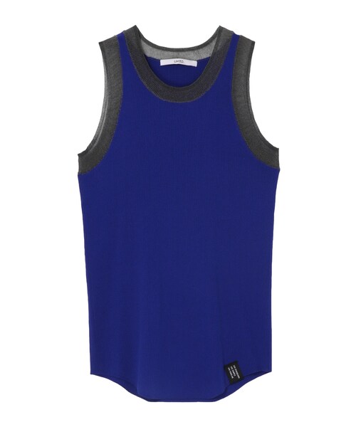 UN3D.（アンスリード）の「SHEER DOCKING KNIT TT（タンクトップ・レディース・グレー/ブラック/ライム/ブルー・F）」の3枚目の写真