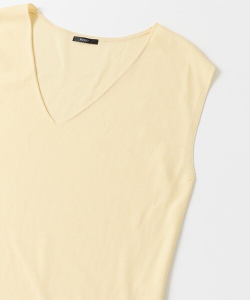 URBAN RESEARCH ROSSO（アーバンリサーチロッソ）の「チュニックニットベスト（ニット/セーター・レディース・IVORY/D/BROWN/IVORY②・FREE）」の16枚目の写真