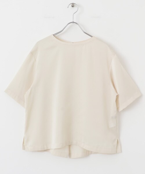 URBAN RESEARCH ROSSO（アーバンリサーチロッソ）の「UVカットサテンブラウス（Tシャツ/カットソー・レディース・MAUVEPINK/BLACK/OFF 1・Free）」の9枚目の写真