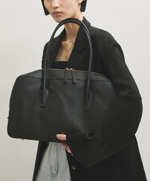ADAM ET ROPE'（アダムエロペ）の「【PFT】P boston Large バッグ（ボストンバッグ・レディース・ブラック/ベージュ・F）」の9枚目の写真