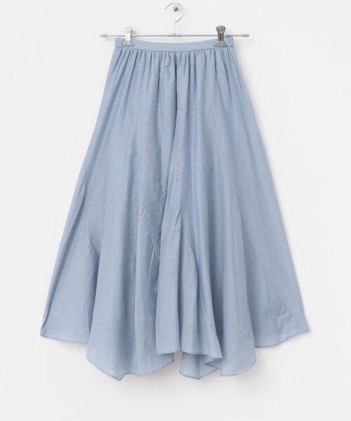 URBAN RESEARCH ROSSO（アーバンリサーチロッソ）の「コットンシルクヘムデザインギャザースカート（スカート・レディース・red/sax/darkbrown・FREE）」の22枚目の写真