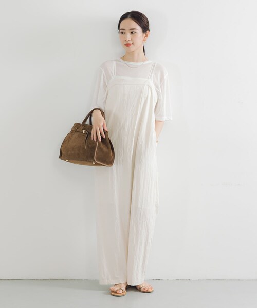 URBAN RESEARCH（アーバンリサーチ）の「new basic　ドライツイストシアーTシャツ（Tシャツ/カットソー・レディース・BLACK/WHITE/NAVY/BURGUNDY/CHARCOAL・FREE）」の10枚目の写真