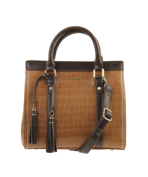 RUNWAY channel SELECTION（ランウェイチャンネルセレクション）の「【Ungrid】クロコ型押しマグネットバッグ（ハンドバッグ・レディース・ブラック/ワイン/キャメル/ダークブラウン・F）」の4枚目の写真