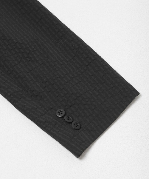 URBAN RESEARCH（アーバンリサーチ）の「『別注』NEAT×URBS　DOT'S SEERSUCKER DOUBLE（テーラードジャケット・メンズ・BLACK/BROWN・44/46/48/50）」の5枚目の写真