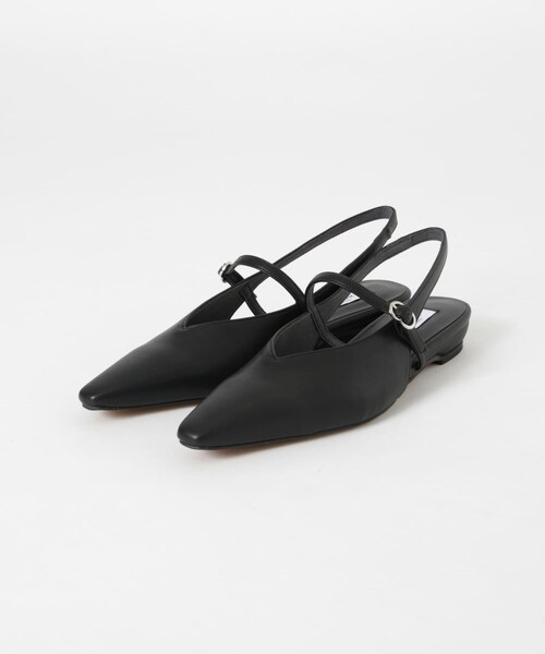 URBAN RESEARCH（アーバンリサーチ）の「『別注』 MILLIWM×URBANR　Vカットスリングバッグパンプス（パンプス・レディース・ブラック/イエローベージュ・36/36.5/37/37.5）」の11枚目の写真