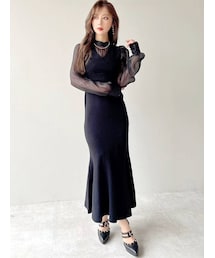 RESEXXY | レイヤードマーメイドニットワンピース(ワンピース)