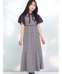 MERCURYDUO | 2WAY千鳥柄ジャカードニットワンピース(ワンピース)