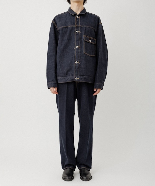 ADAM ET ROPE'(アダムエロペ)の「13oz デニムストレートスラックス / ADAM ET ROPE' JEANS(デニムパンツ・メンズ・ブラック系/ネイビー・L/M/S/XL)」の12枚目の写真