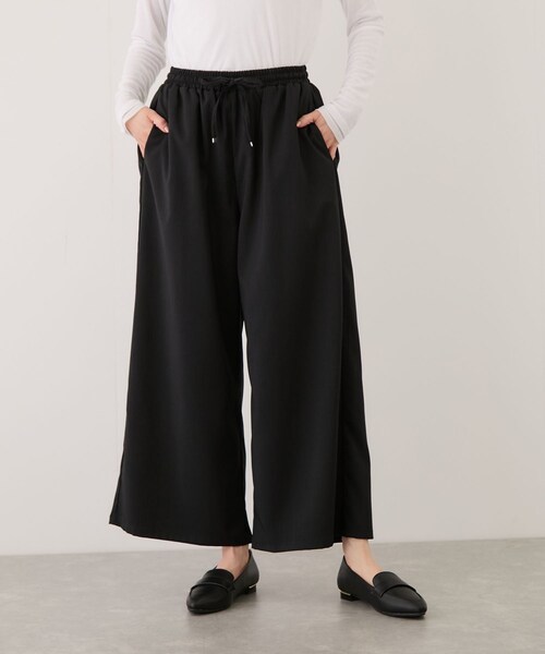 Jayro（ジャイロ）の「リネンライクワイドパンツ（その他パンツ・レディース・ブラック/ネイビー系・F）」の4枚目の写真