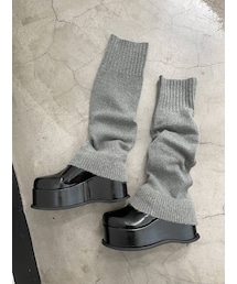 EMODA | カラーストライプニットレッグウォーマー(レッグウォーマー)