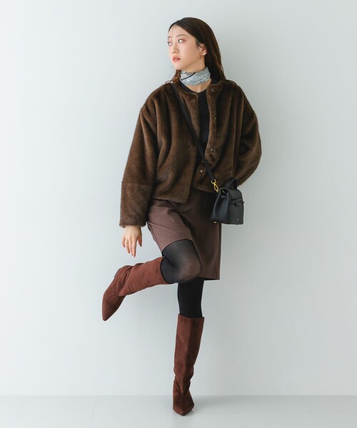 RODE SKO（ロデスコ）の「tov　MIMI MINI（ショルダーバッグ・レディース・BLACK/GREGE/PINK・-）」の7枚目の写真