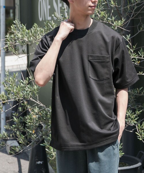 URBAN RESEARCH DOORS(アーバンリサーチドアーズ)の「FORK&SPOON ハイゲージクールTシャツ(Tシャツ/カットソー・メンズ・OFF/BLACK/PURPLE・4/5)」の18枚目の写真