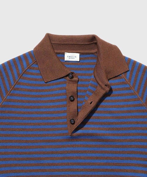 ADAM ET ROPE'（アダムエロペ）の「【GALLIA/ガッリア】GINSBERG（ポロシャツ・メンズ・ダークブラウン系・48/50/52）」の6枚目の写真