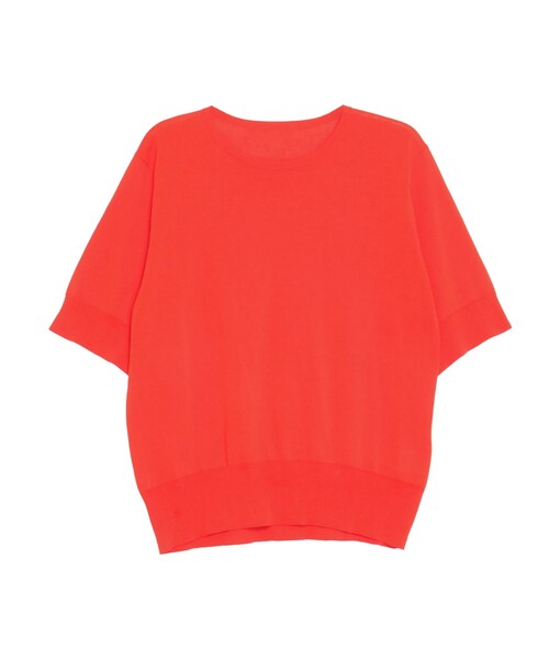 ELENDEEK（エレンディーク）の「HALF SLEEVE T-KT（ニット/セーター・レディース・オフホワイト/ブラック/レッド/ブルー・F）」の10枚目の写真