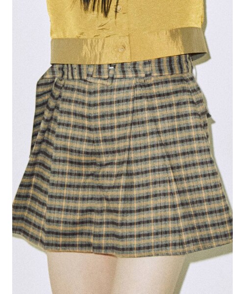 jouetie（ジュエティ）の「タックミニスカパン（その他パンツ・レディース・レッド/ベージュ/ブラック/ブルー/グレー/パープル/インディゴ/アイボリー・M）」の6枚目の写真